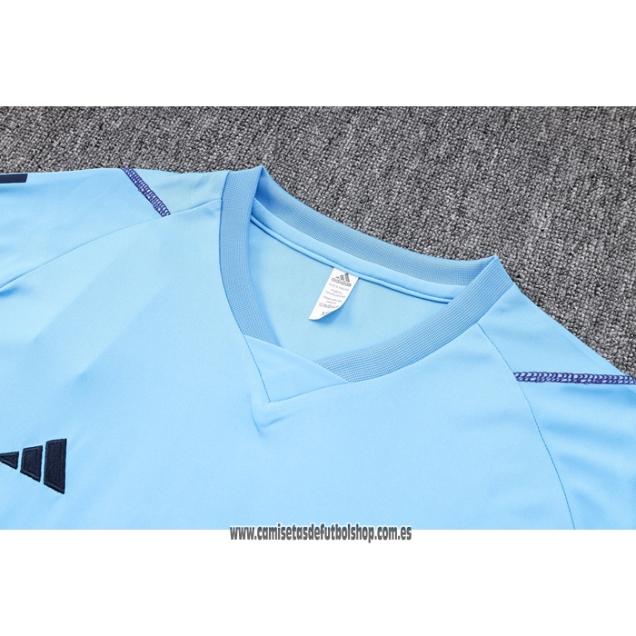 Chandal del Argentina 23-24 Manga Corta Azul - Pantalon Corto